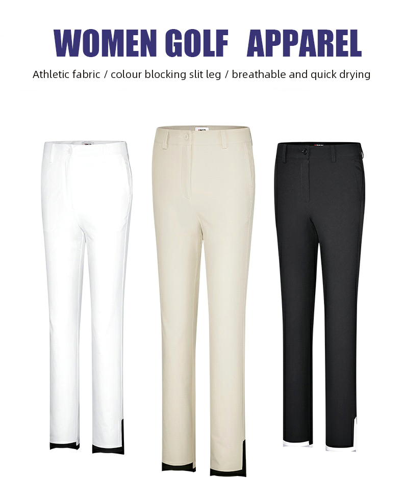 PGM KUZ147 Custom Stretch Ladies Cropped Pants Golf Pant Trousers Slim