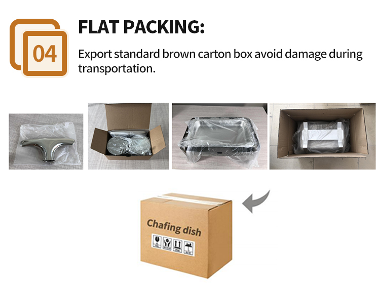 Oblong Buffet economic Round gold 8 quart chafing dish  lid golden  9l  roll top chafing dish