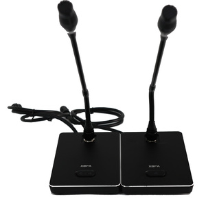 Conference Room Desktop Hand in Hand Wired <strong>Microphone</strong> with <strong>Audio</strong> <strong>Input</strong>/<strong>output</strong> Port