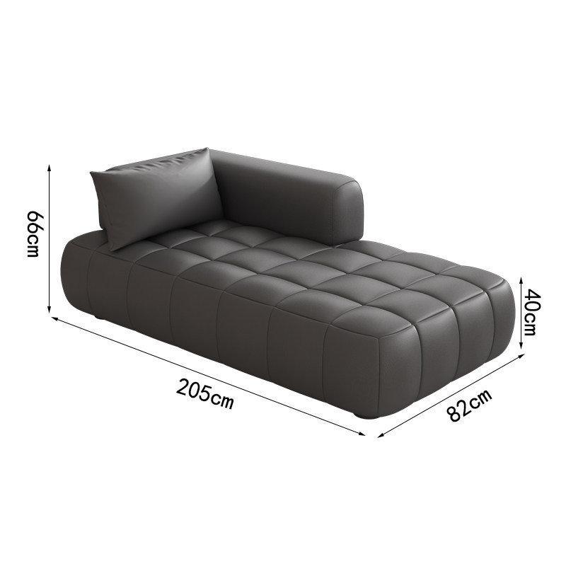 Cuir noir, 205 cm, concubine gauche)