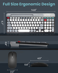 Combo Keyboard Mouse Set 79 Keys Mechanical Gamer Teclado Gaming Computer 2,4G Teclado y mouse inalámbricos para LOL Dota PUBG - Product Image 5