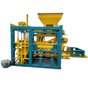 Máquina de fabricación de bloques huecos de hormigón, máquina de bloques de QT4-15B, maquinaria de material de construcción, línea de producción - Product Image 5