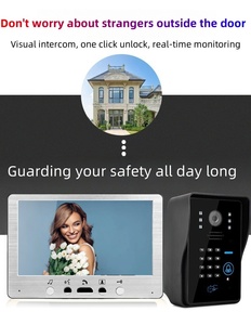 Sistema de timbre de intercomunicación visual con tarjeta de control remoto Desbloqueo de deslizamiento Control de acceso de videoportero para edificios - Product Image 2