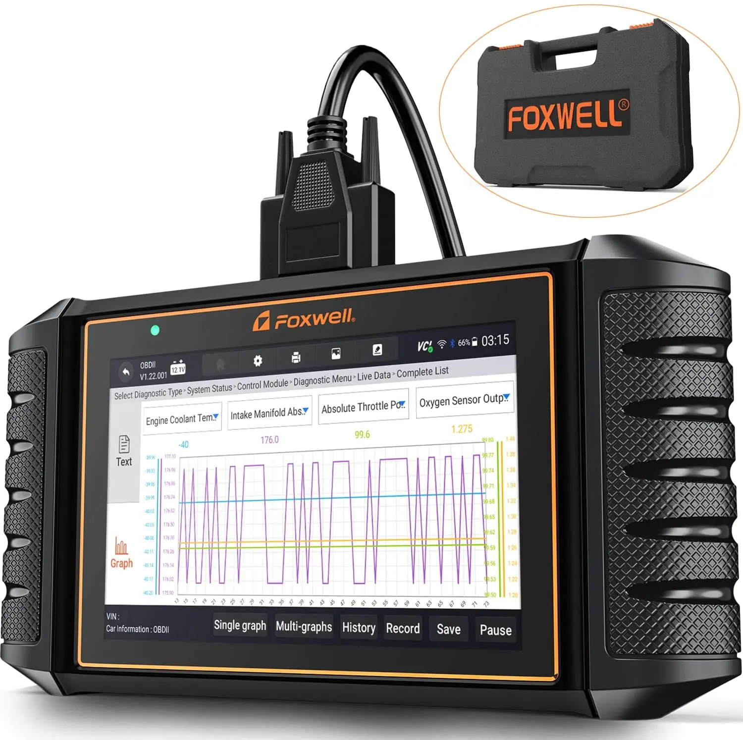 FOXWELL-minimáquina de diagnóstico para todos los coches, sistema completo de escáner para vehículos, I70II, OBD2