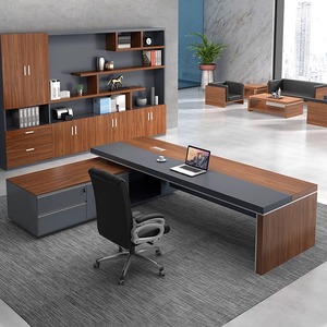 Silla de escritorio de oficina moderna de clase grande, combinación de escritorio de ordenador Modular de madera Simple, Jefe, gerente, escritorio de gerente general - Product Image 3