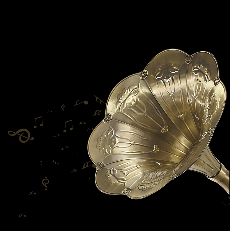 Best Quality wooden Retro Gramophone Multifunctional player phonograph for home audio