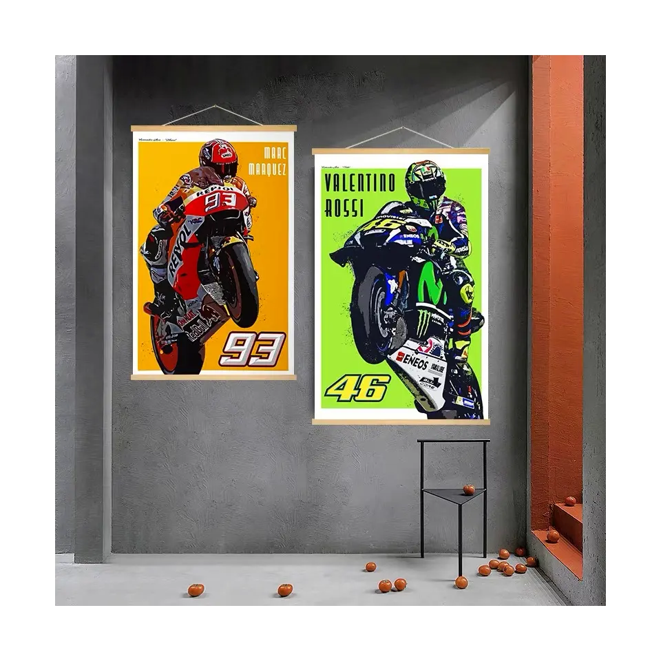 Прямые фабричные натюрморты для мотоцикла холст свиток настенный плакат Холст Плакаты и принты домашний декор для гостиной
