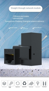 Moduli di rete per Computer all'ingrosso Cat6/Cat5e RJ45 dei produttori con sei tipi di connettori Ethernet per Docking diretto delle informazioni - Product Image 5