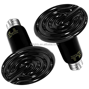 Gốm sưởi ấm yếu tố ban đêm sử dụng E26 E27 hồng ngoại nhiệt đèn cho gia cầm nuôi vật nuôi bò sát đèn - Product Image 1