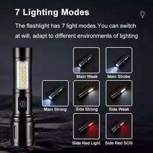 Linterna LED multifuncional Linterna táctica Metros Aluminio Antorcha Luz Linternas Camping Linterna - Product Image 2