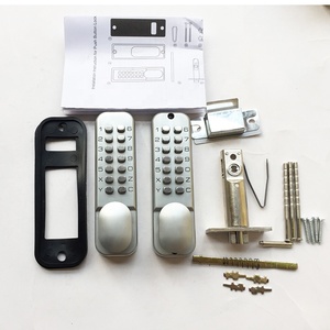 Cerradura de puerta con código de pin digital sin llave mecánica Vertical de dos placas codificadas en ambos lados de la puerta - Product Image 4