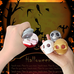 New Strange Squeeze Venting Decompression Ball Tpr Simulation Skeleton Pump Brain <strong>Syndrome</strong> Halloween <strong>Toys</strong> - Product Image 5