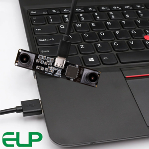 ELP 1080P 60FPS yüksek hızlı Mini kamera 4MP Sychronization çift Lens geniş açı M9 M12 montaj 3D VR endüstriyel USB Webcam - Product Image 4