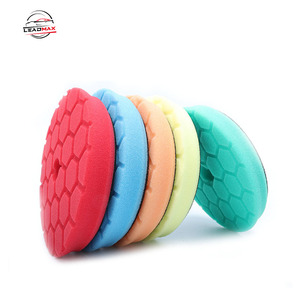 Leadmax <span class=keywords><strong>7</strong></span> inch tự động chi tiết bọt xe đánh bóng Pad chất lượng cao OEM tùy chỉnh 6 inch <span class=keywords><strong>Buffing</strong></span> <span class=keywords><strong>Pads</strong></span> cho chăm sóc xe 150mm Kích thước - Product Image 1
