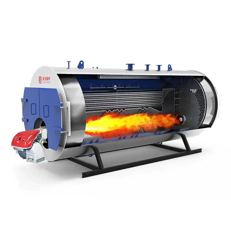 Tekanan rendah 0.5-20TPH sistem Boiler uap pembakaran minyak Gas