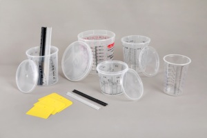 5 <strong>Quart</strong> Auto Paint Measuring <strong>Cups</strong> Plastic Paint Mixing <strong>Cup</strong> Lids for Paint Mixing Bucket Measuring <strong>Cup</strong>-4000mL - Product Image 3