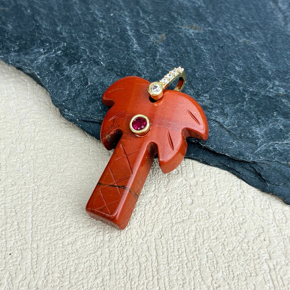 Red jasper - gold