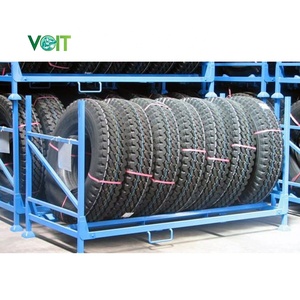 Sistema de estanterías para neumáticos de acero dulce con recubrimiento en polvo para manejo de materiales de apilamiento estable - Product Image 1
