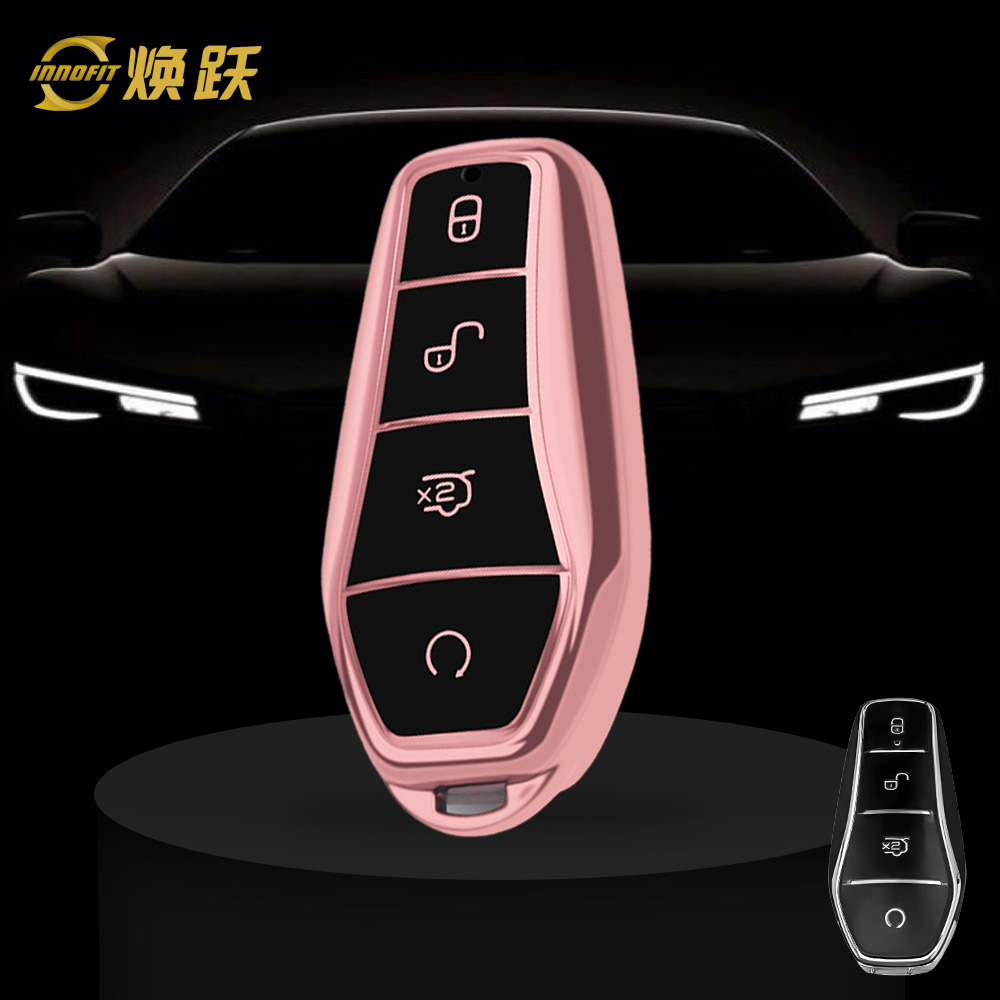 BYD1T1-Style colle noire-Placage or rose