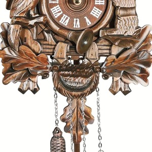 Bán Buôn Cổ Điển Đức Rừng Đen Tường Bằng Gỗ Thợ Săn <span class=keywords><strong>Cuckoo</strong></span> Phong Cách Cổ Đồng Hồ Trang Trí Nội Thất - Product Image 4