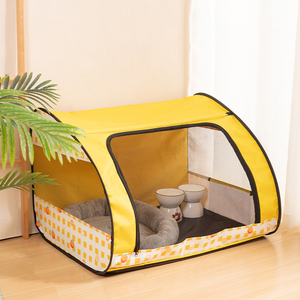 Pet malzemeleri taşınabilir katlanabilir kedi teslimat odası kapalı yatak desen baskı sevimli Pet çadır - Product Image 2