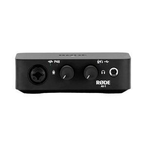 R/Ode AI-1 USBオーディオインターフェイスダイナミック有線マイクLEDハンドヘルドデスクトップスタジオレコーディング3.5mm電話会議ブラックXLR - Product Image 1