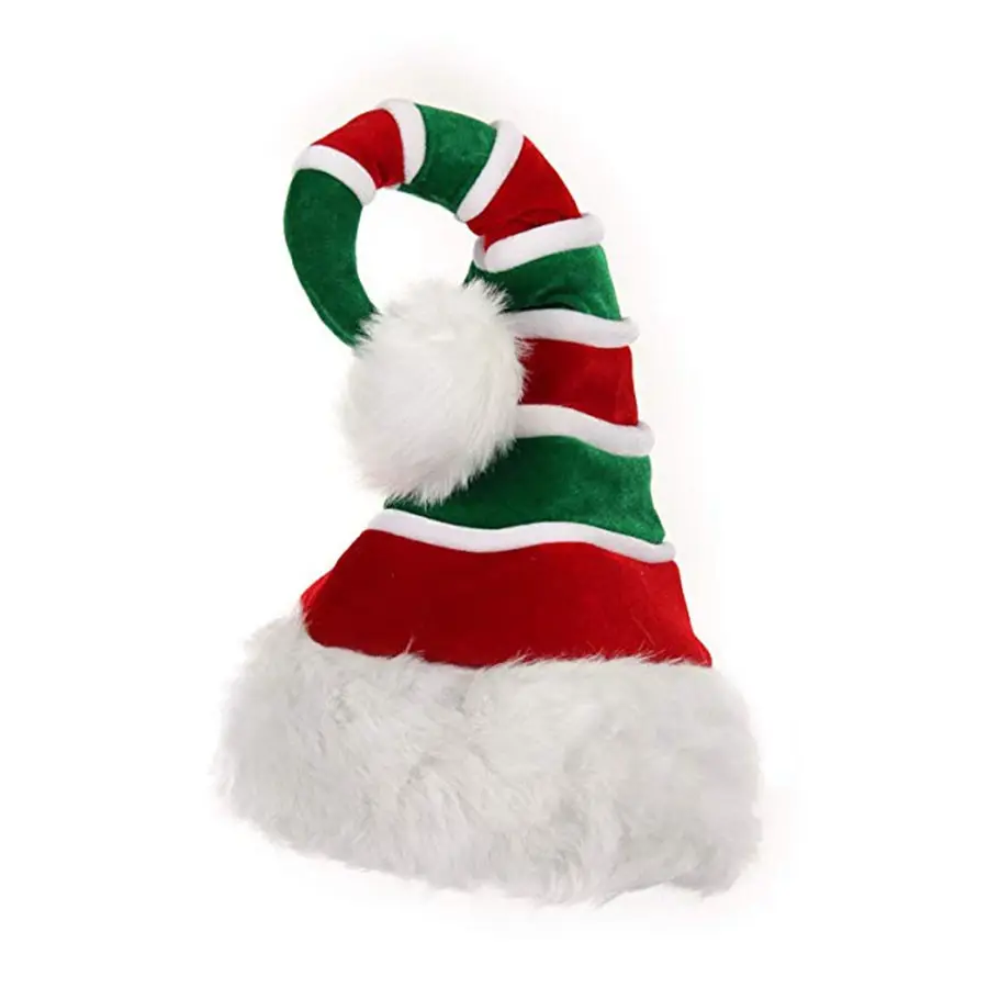 Z381 2024 nuovo tipo di natale natale cappello di Babbo Natale per ragazze regalo di Natale lavabile di lunga durata ragazze cappello di natale