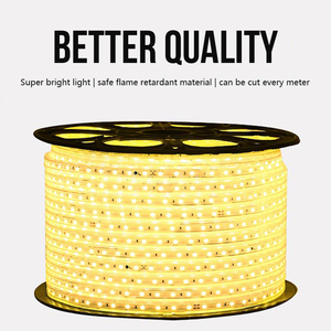 手動ボタン交換可能純銅線RGB100M AC 220V <span class=keywords><strong>5050</strong></span> SMDLEDストリップライト2835 <span class=keywords><strong>LED</strong></span>ライトストリップ