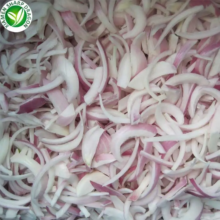 IQF Wholesale price organic cut diced cubes frozen chopped red onion