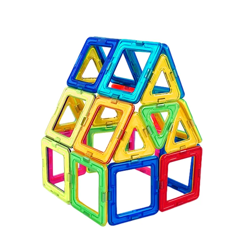 चुंबकीय ब्लॉक कठिन टाइलें एसटीईएम खिलौने बच्चों के शैक्षिक भवन ब्लॉक के लिए सीखने के खेल