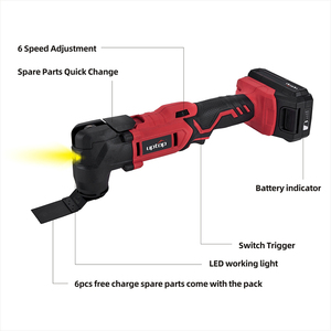 Herramienta oscilante multifunción inalámbrica de 20V para trabajar la madera - Product Image 5