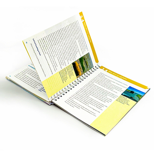 批发定制印刷小册子教育图画书目录小册子笔记本印刷螺旋笔记本 - Product Image 2