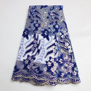 Tecido de veludo com lantejoulas e strass HNE-VCC0318