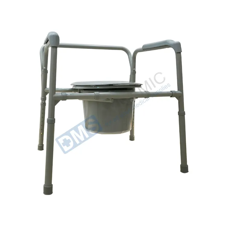 בריאטרי כבד החובה שידה כיסא אסלה עבור קשישים בכיר לנכים נכים אנטי להחליק מתכווננת גובה עם דלי כלי משלוח