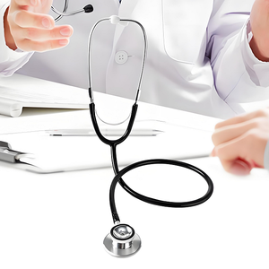 Stetoskop kepala ganda populer untuk dewasa murah perlengkapan medis grosir Manual dewasa stetoskop dokter Kelas II dibuat logam - Product Image 6