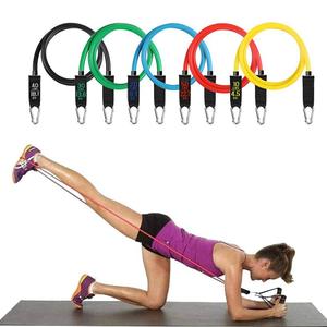 Costom Logo11Pcs Latex Pull up Exercise Bands 150 Lbs <strong>Elastic</strong> TPE Gym Fitness Resistant <strong>Loop</strong> Band Set with <strong>Handles</strong> - Product Image 2