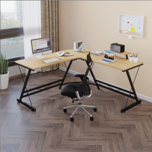 AILICHEN Simple Panel L-Type European American Style Corner Office Home <strong>Computer</strong> Desk for <strong>Notebook</strong> Desktop <strong>Computer</strong> <strong>Table</strong> - Product Image 4