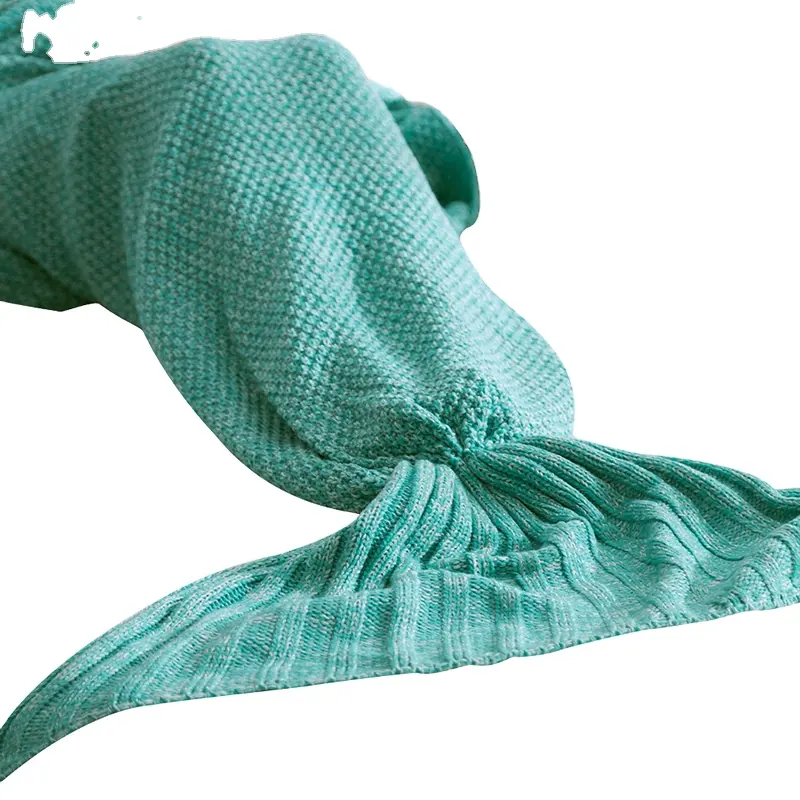 Yeni denizkızı prenses kuyruğu örme battaniye çeşitli renklerde özel battaniyeleri destekler