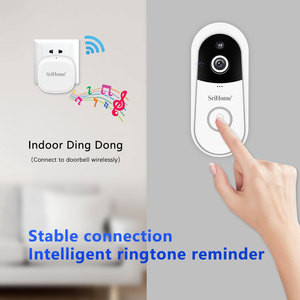 SriHome 4MP inalámbrico WIFI intercomunicador inteligente puerta teléfono seguridad del hogar con alarma PIR HD visión nocturna características de detección humana - Product Image 4