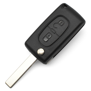 P-eot ot araç tuşları için metal daire ile pil tutucu olmadan oluk CE0523 ile 2 düğmeler flip anahtar durumda HU83 itmeli anahtar - Product Image 4