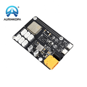 La scheda Driver del servomotore ad azionamento diretto (B) integra ESP32 e il circuito di controllo 2.4G WiFi per il motore del mozzo DDSM400 e il lampone Pi 5/4B