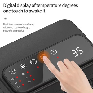 デジタルディスプレイ電気ポータブル1500W安全PTCセラミック高速加熱エアスペースヒーターリモコン付き - Product Image 4