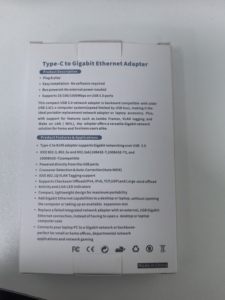 HIGI Usb <strong>Type</strong>-c to Rj45 Ethernet Adapter Usb-c to Rj45 10/100/1000m 1Gbit <strong>Computer</strong> External <strong>Network</strong> Card - Product Image 6