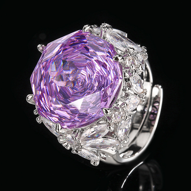 Bague Roland en or blanc, taille ajustable