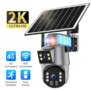 Sıcak satış yeni Ubox App Wifi güneş Ptz kamera pil Alarm ses kablosuz su geçirmez IP66 açık güvenlik Ip kamera - Product Image 2