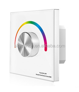 Стеклянная Сенсорная панель переключателя skydance T3 PWM RF, диммер для RGB RGBW светодиодной лампы, беспроводной пульт дистанционного управления, настенный светодиодный контроллер - Product Image 4