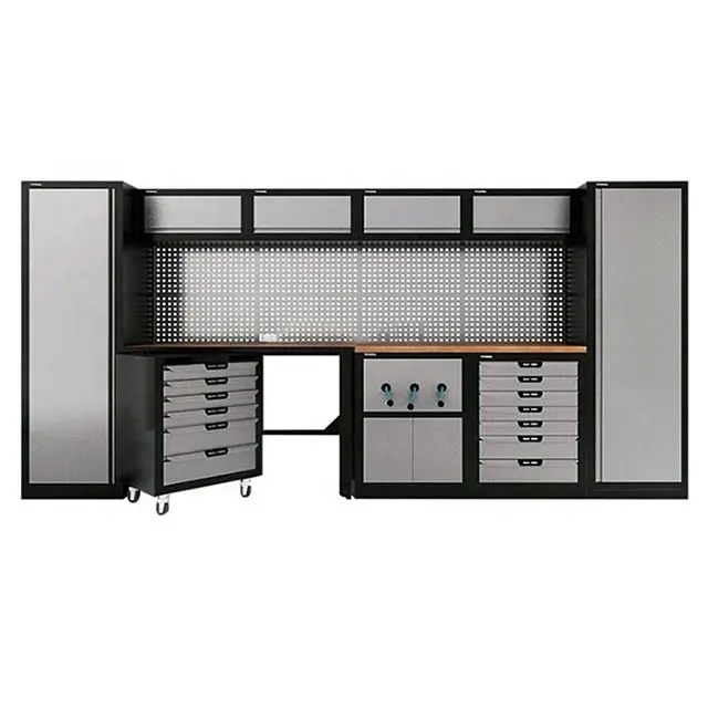 Heavy duty metal trabalho bancada ferramenta gabinete oficina