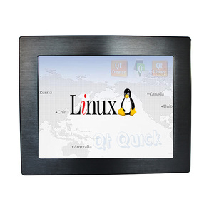 13,3 pulgadas diseño sin ventilador HMI Industrial Panel PC multipunto pantalla táctil capacitiva sistema Linux Stock disponible