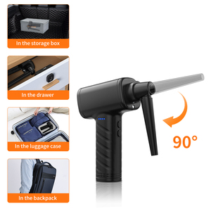 6000mah 52000RPM Handheld air duster for Car <strong>Keyboard</strong> Cleaning Spray Gun With LED Light Function - Product Image 2