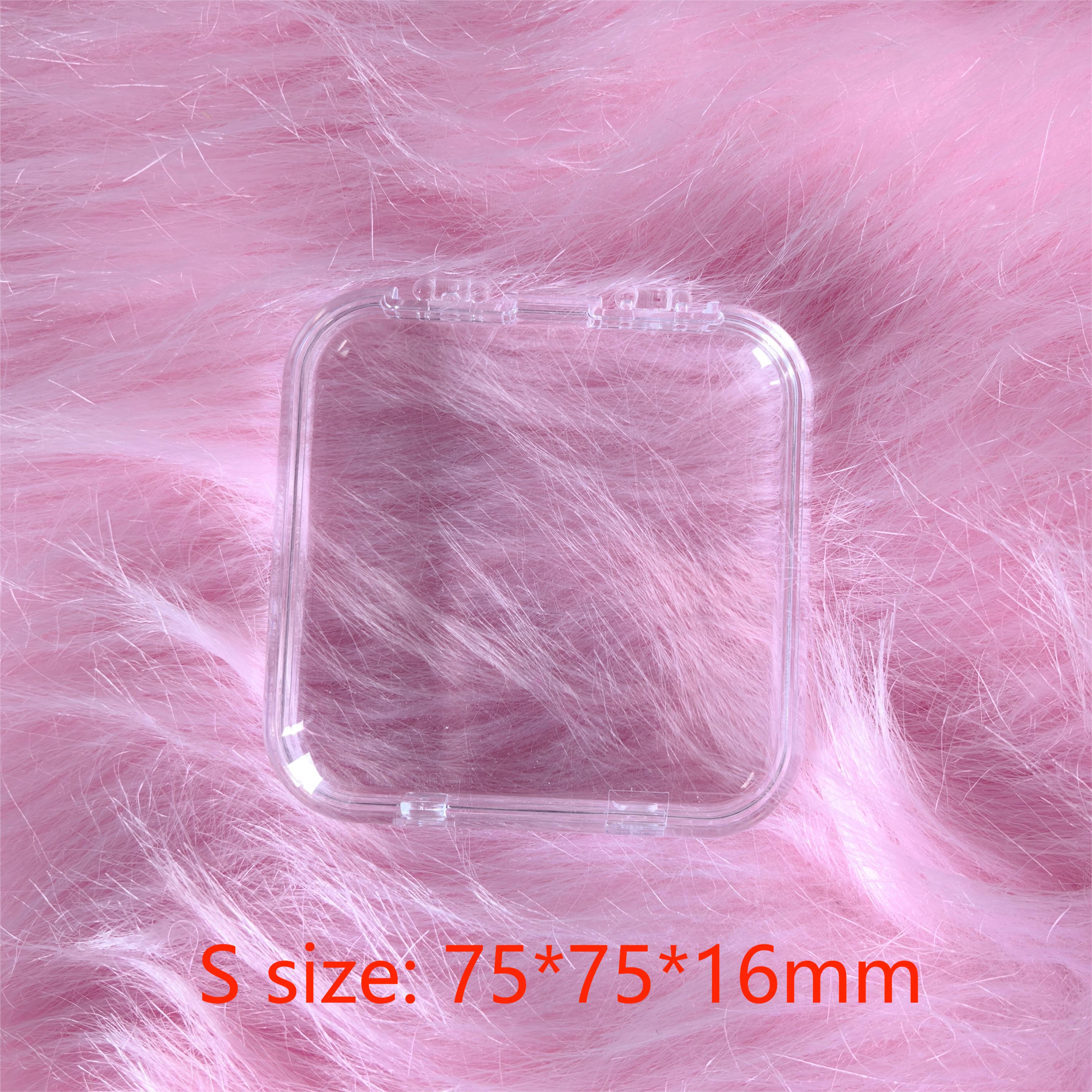 Boîte transparente taille S 75*75*16mm